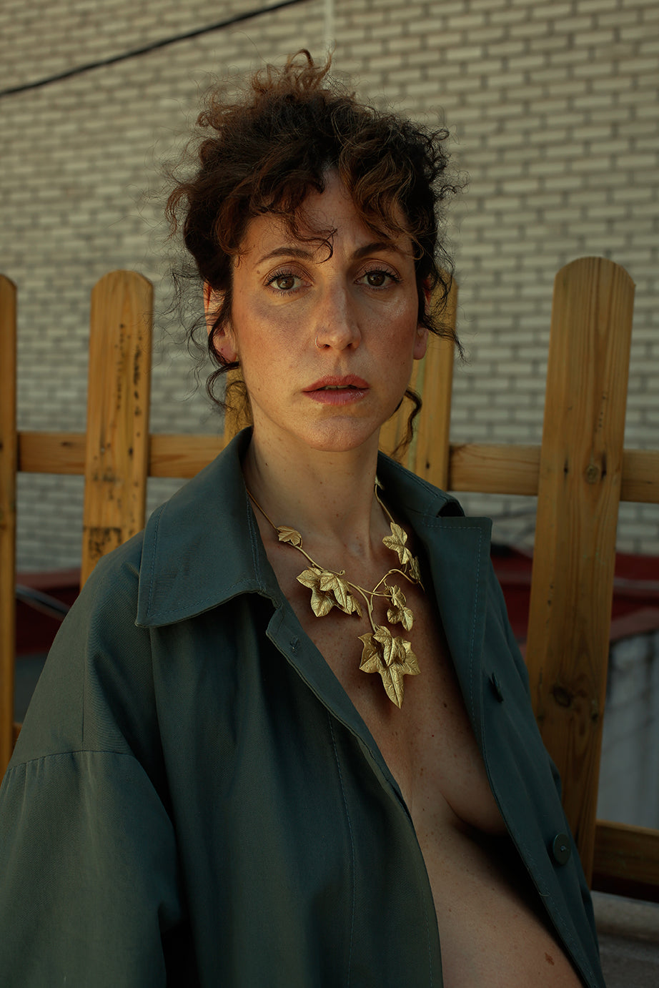 XL Ivy Necklace 24ct gold plated gold or red