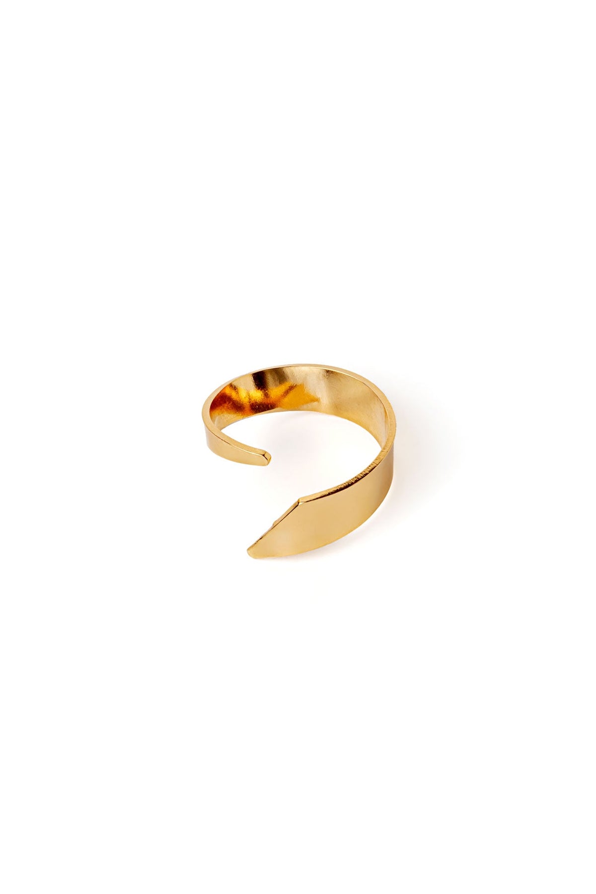 Anillo sencillo MIK baño de oro 24 ct, detalle 2
