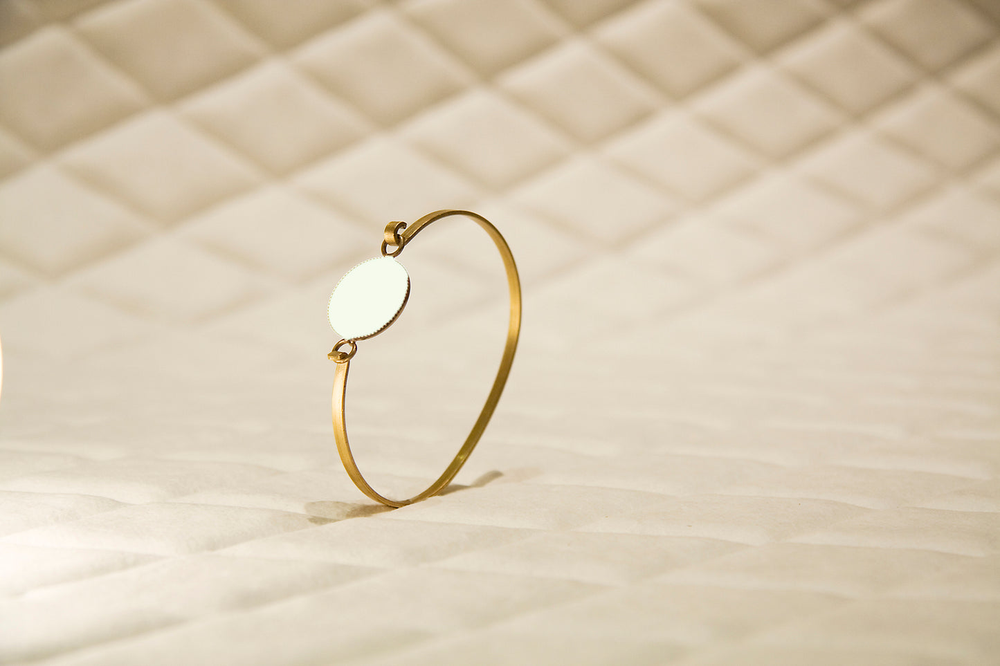 Round Bracelet 24ct Gold plated enamel various colors