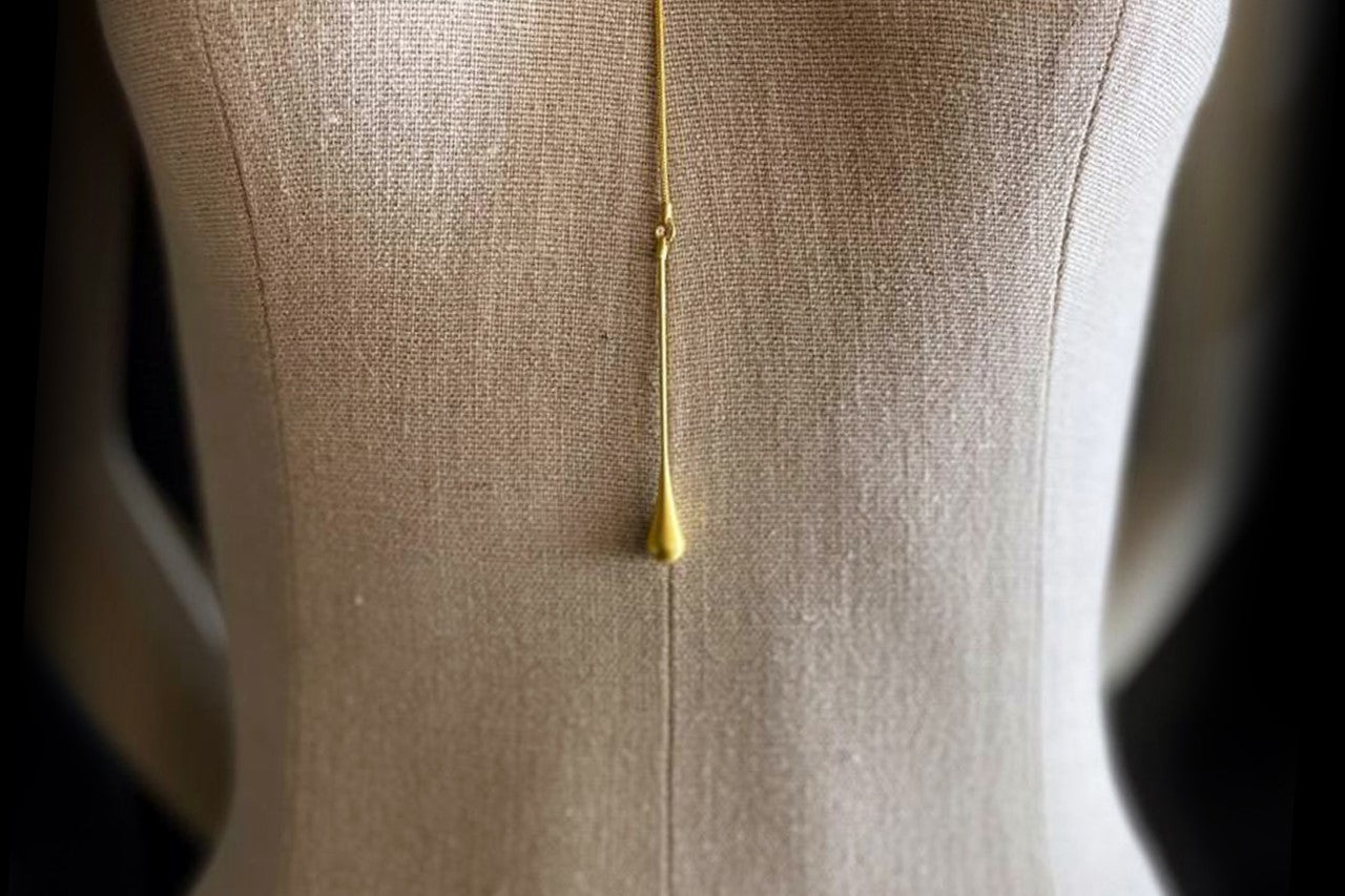 Adjustable Balance Necklace 24ct gold plated