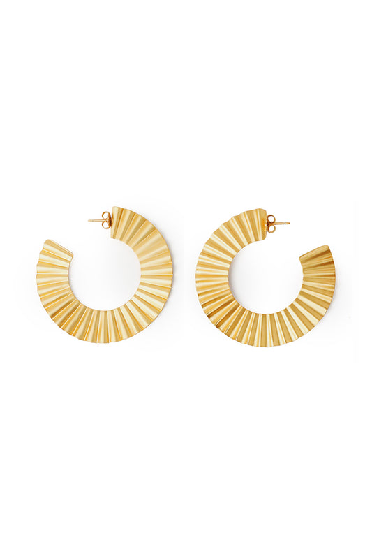 Paire de grandes boucles d'oreilles Cupcake ouvertes