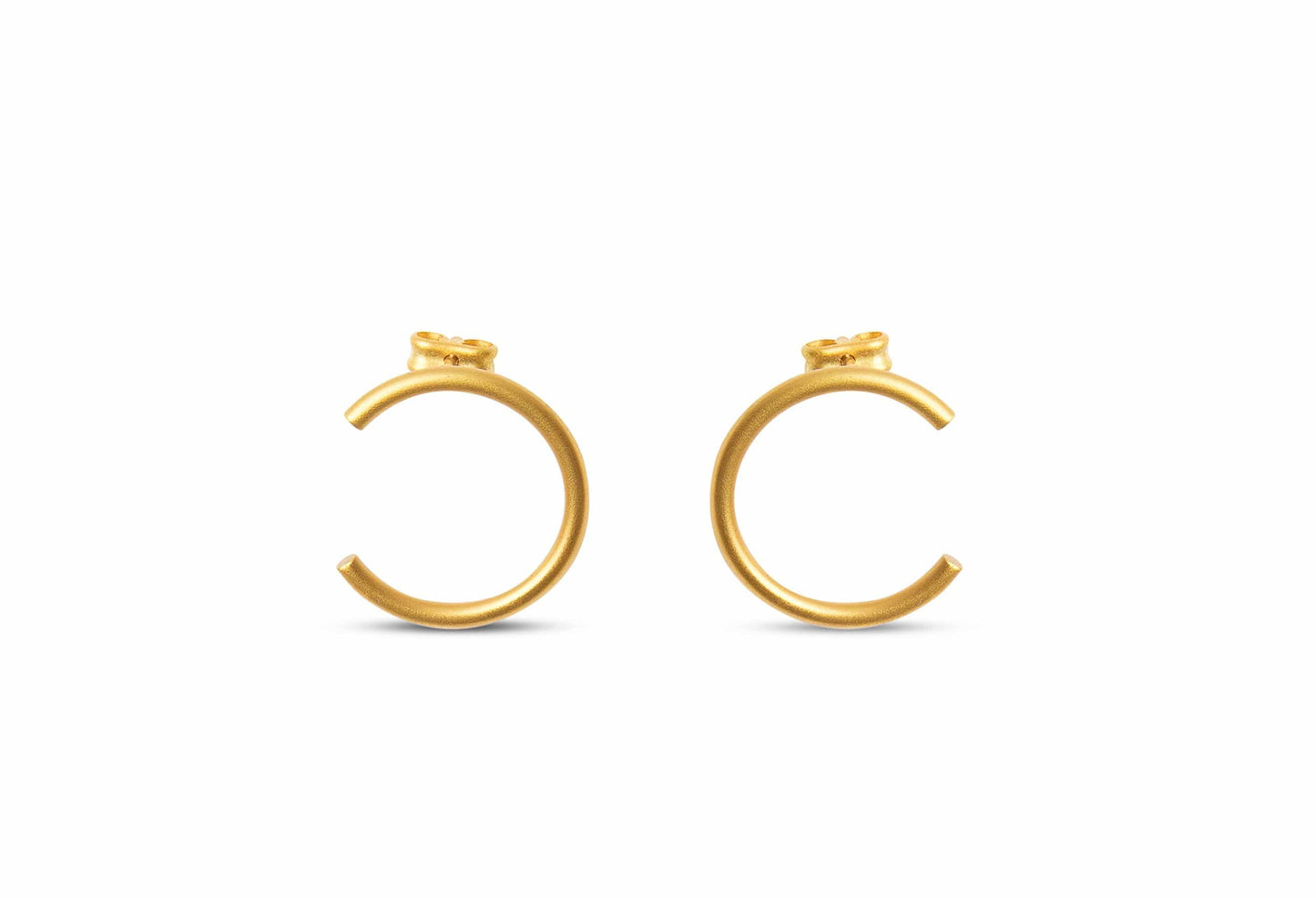 Boucles d'oreilles Sumatra Paillettes dorées simples