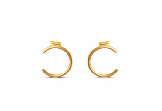 Boucles d'oreilles Sumatra Paillettes dorées simples
