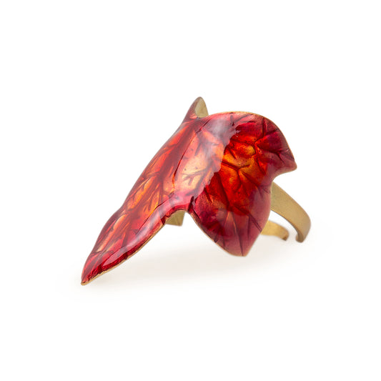 24ct gold plated Ivy adjustable ring