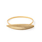 Matte gold leaf bracelet 24cct gold plating