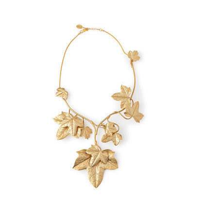 XL Ivy Necklace 24ct gold plated gold or red