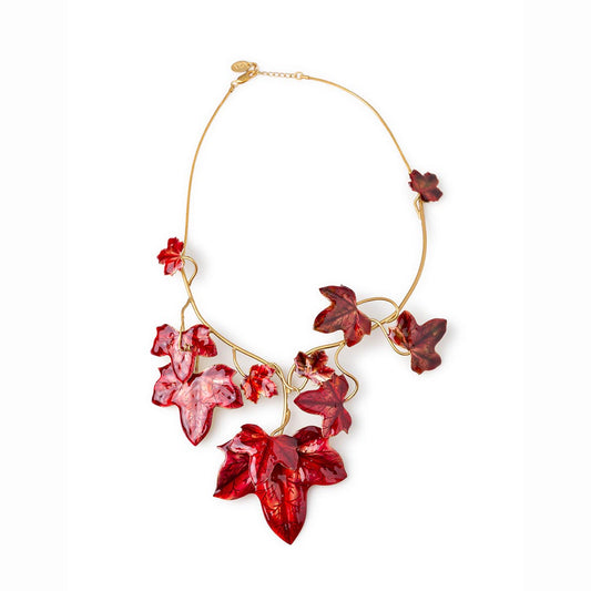 XL Ivy Necklace 24ct gold plated gold or red