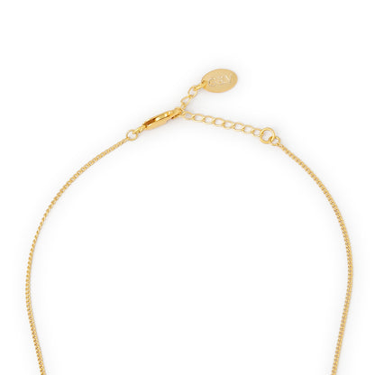 Matte gold leaf necklace 24ct gold plating