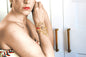 Brazalete Coral XL baño de oro 24ct y esmaltado a mano