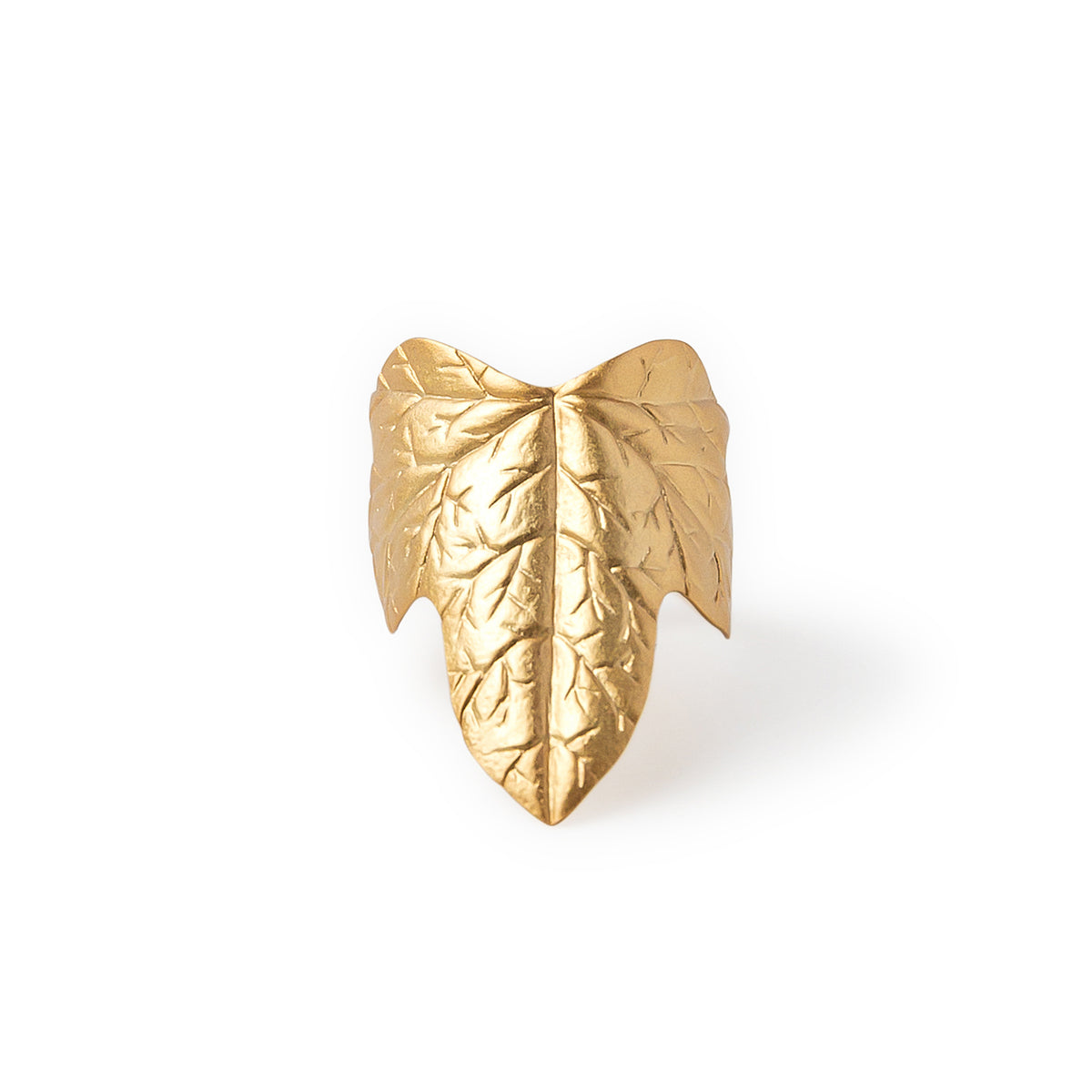 Anillo ajustable Hiedra baño de oro 24 ct, detalle 5
