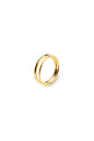 Anillo sencillo Tubos de Ginger & Velvet, dorado brillo