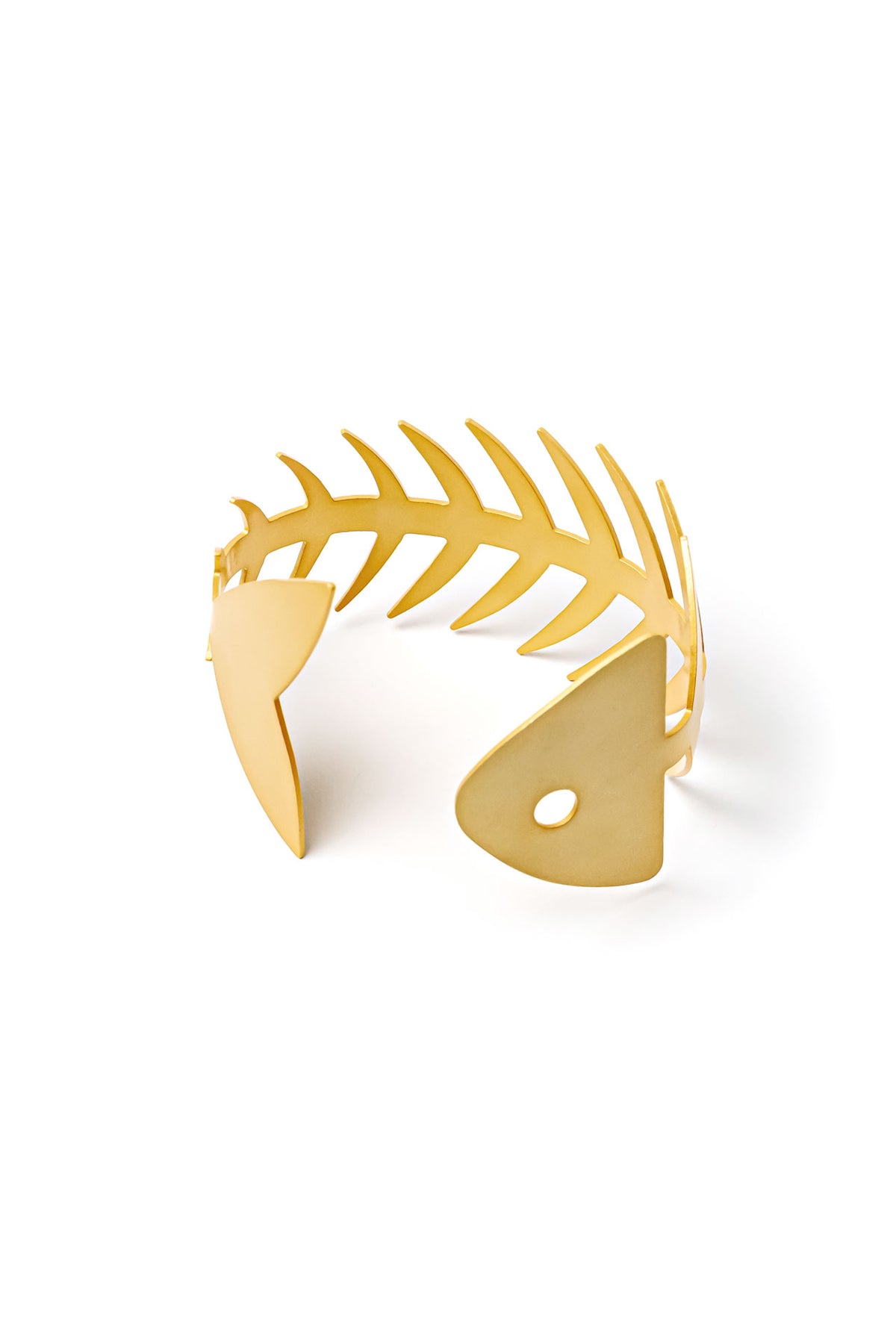 Brazalete Raspa baño de oro 24 ct