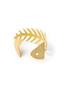 Brazalete Raspa baño de oro 24 ct