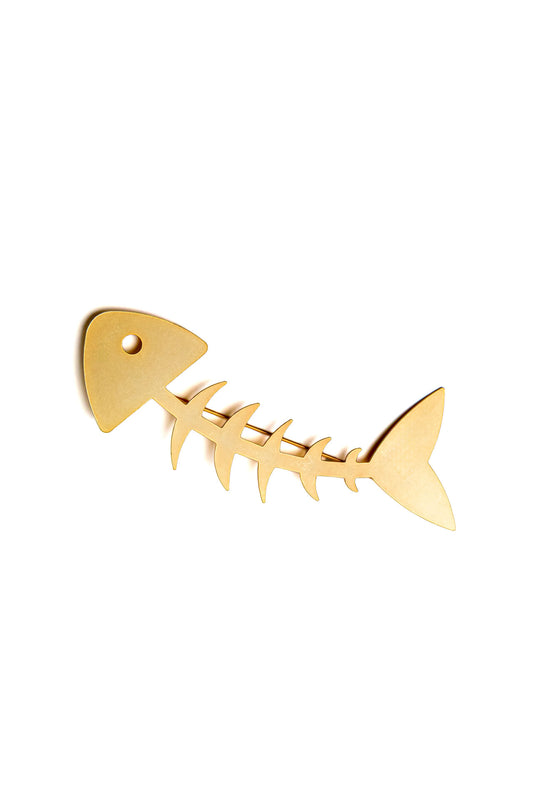 Broche Raspa baño de oro 24 ct
