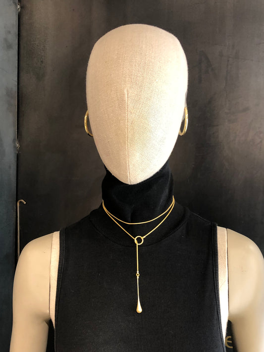 Collar Ajustable Balance baño de oro 24 ct, detalle 2