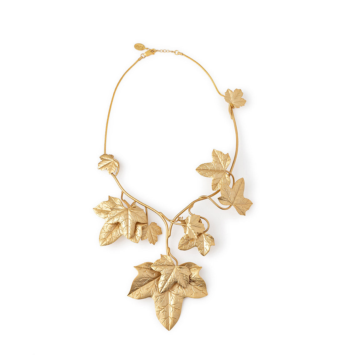 Collar Hiedra XL baño de oro 24 ct, detalle 3