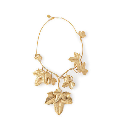 Collar Hiedra XL baño de oro 24 ct, detalle 3