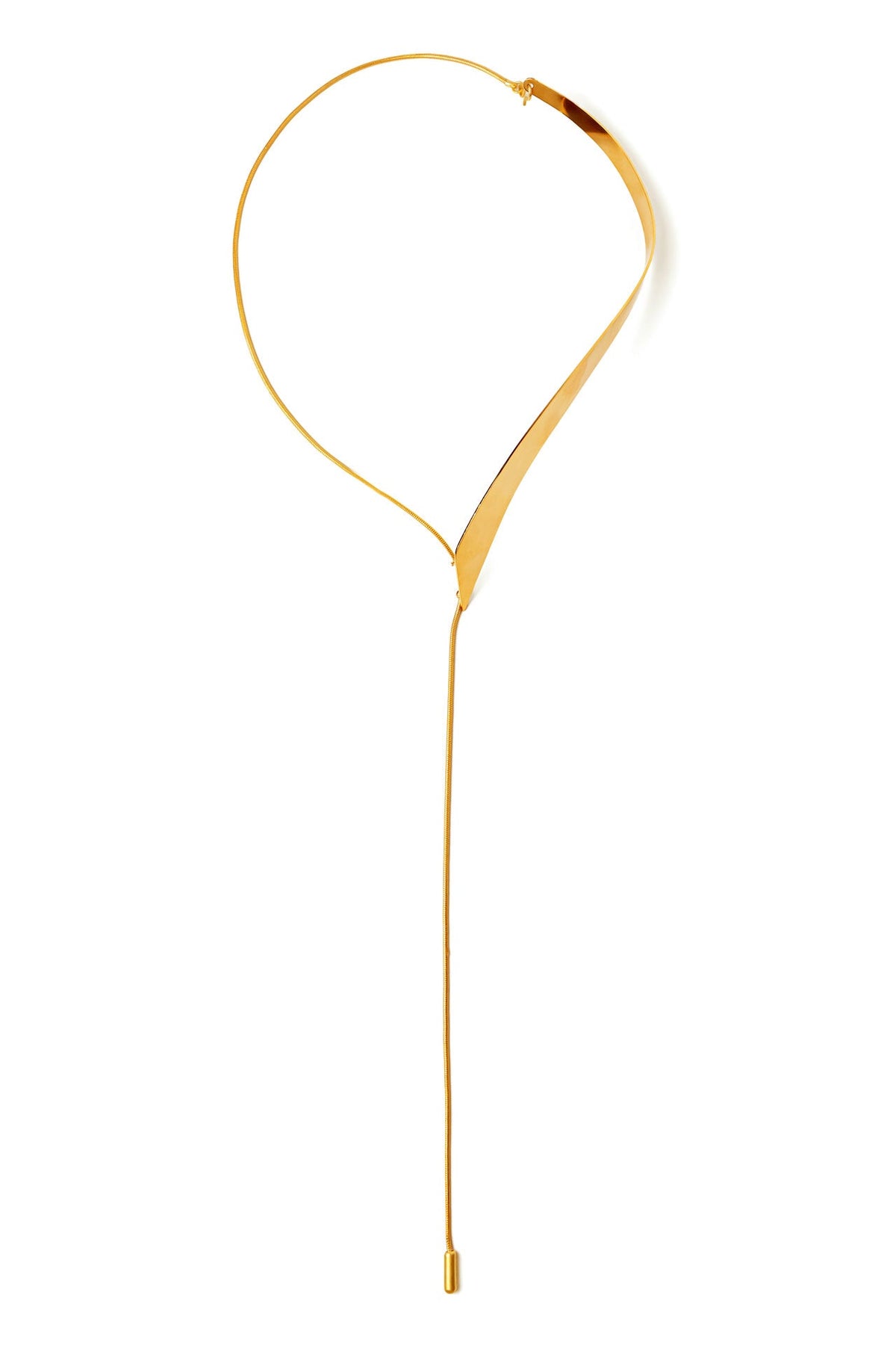 Collar largo MIK baño de oro 24 ct, detalle 2