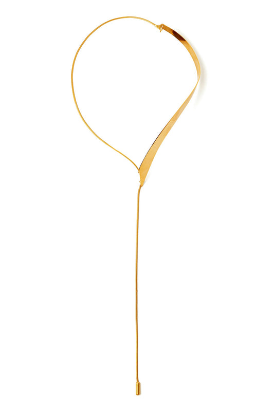 Collar largo MIK baño de oro 24 ct, detalle 2