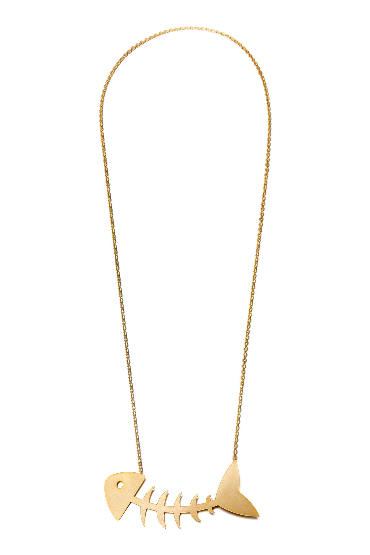 Collar Raspa G baño de oro 24 ct