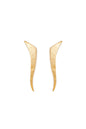 Pendientes largos MIK baño de oro 24 ct