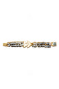 Pulsera Raspa vestida de fiesta baño de oro 24 ct esmaltada a mano