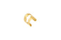 Wide Barefoot on the Beach adjustable gold plated ring