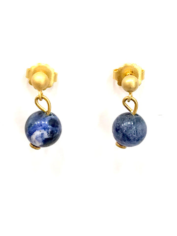 PENDIENTES PIEDRA MINI BLUEBERRY