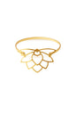 Golden Lotus Flower Manila Bracelet