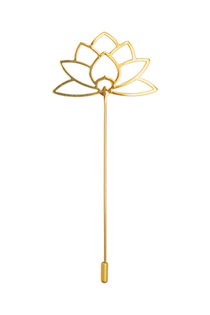 Alfiler Manila Flor de loto Dorado