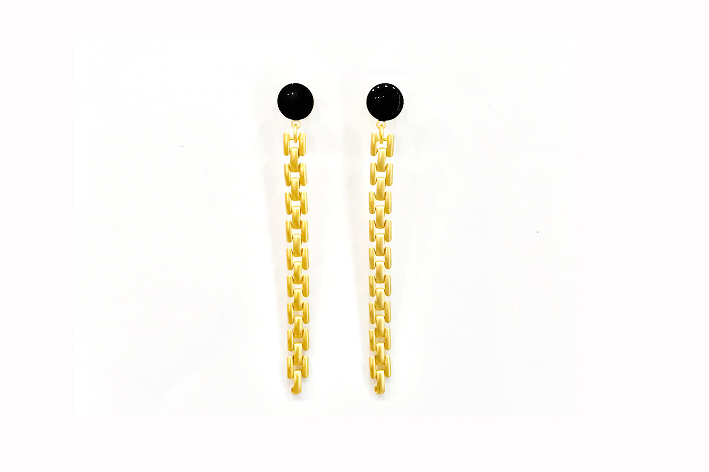 Love fine chain earrings
