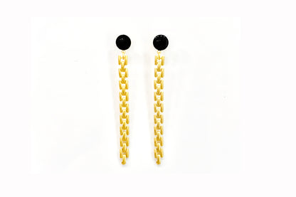 Love fine chain earrings