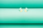 Boucles d'oreilles Java simples émail main Turquoise, Blanc, Fraise ou Noir