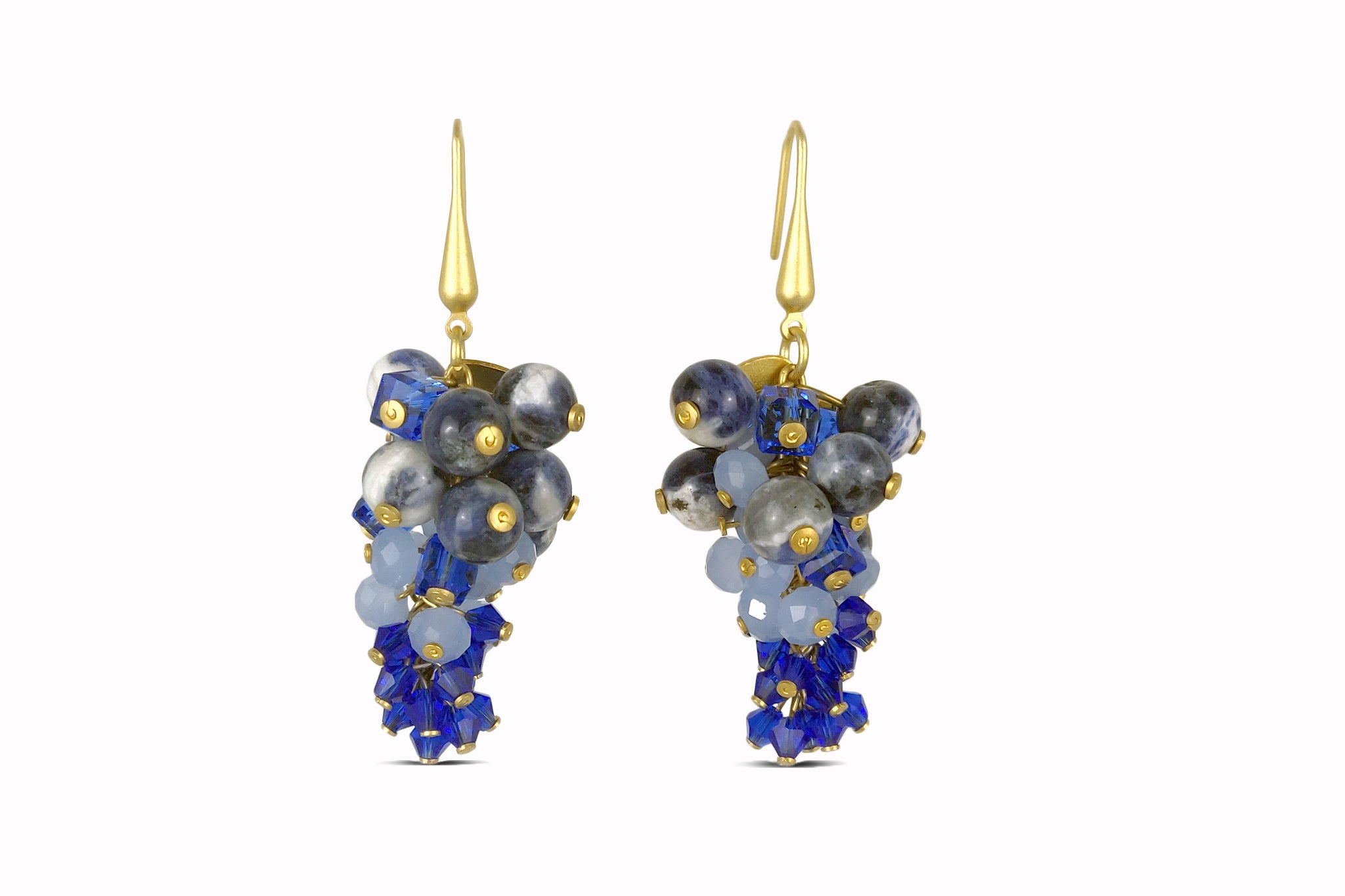 PENDIENTES RACIMO BLUEBERRY