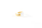 Anillo redondo baño de oro 24 ct esmaltado a mano, detalle 4