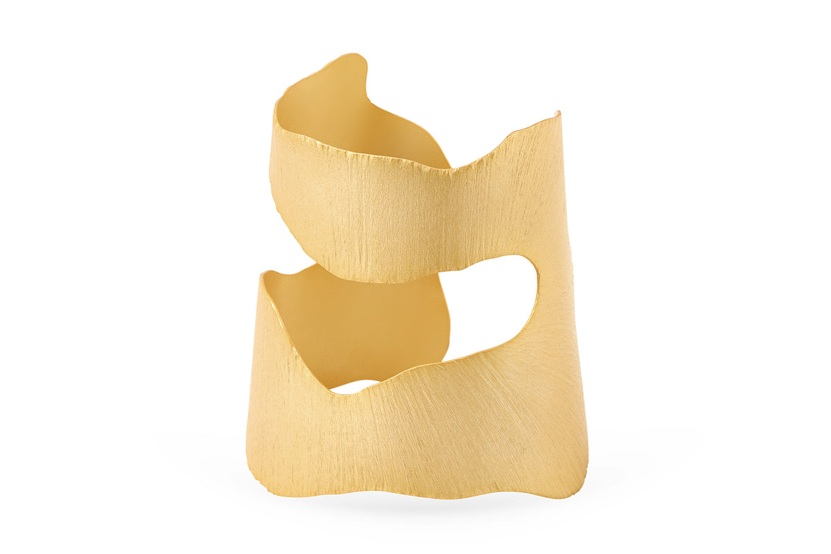 Brazalete Barefoot on the Beach baño de oro 24 ct