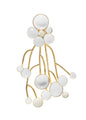 Broche M Face esmaltado a mano, detalle 3