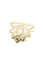 Broche Manila Flor de loto dorado, detalle 3