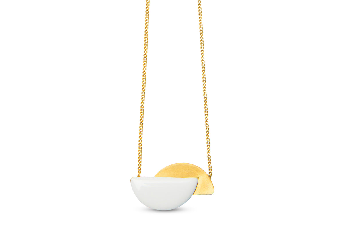 Collar Java S dorado esmaltado a mano