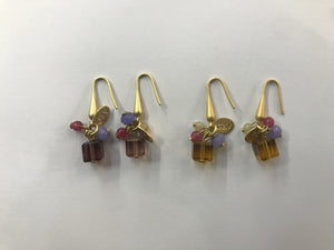 pendientes cubo amatista