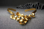 Gargantilla Lazo W XL baño de oro 24 ct