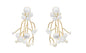 Pendientes L Face esmaltados a mano, detalle 5