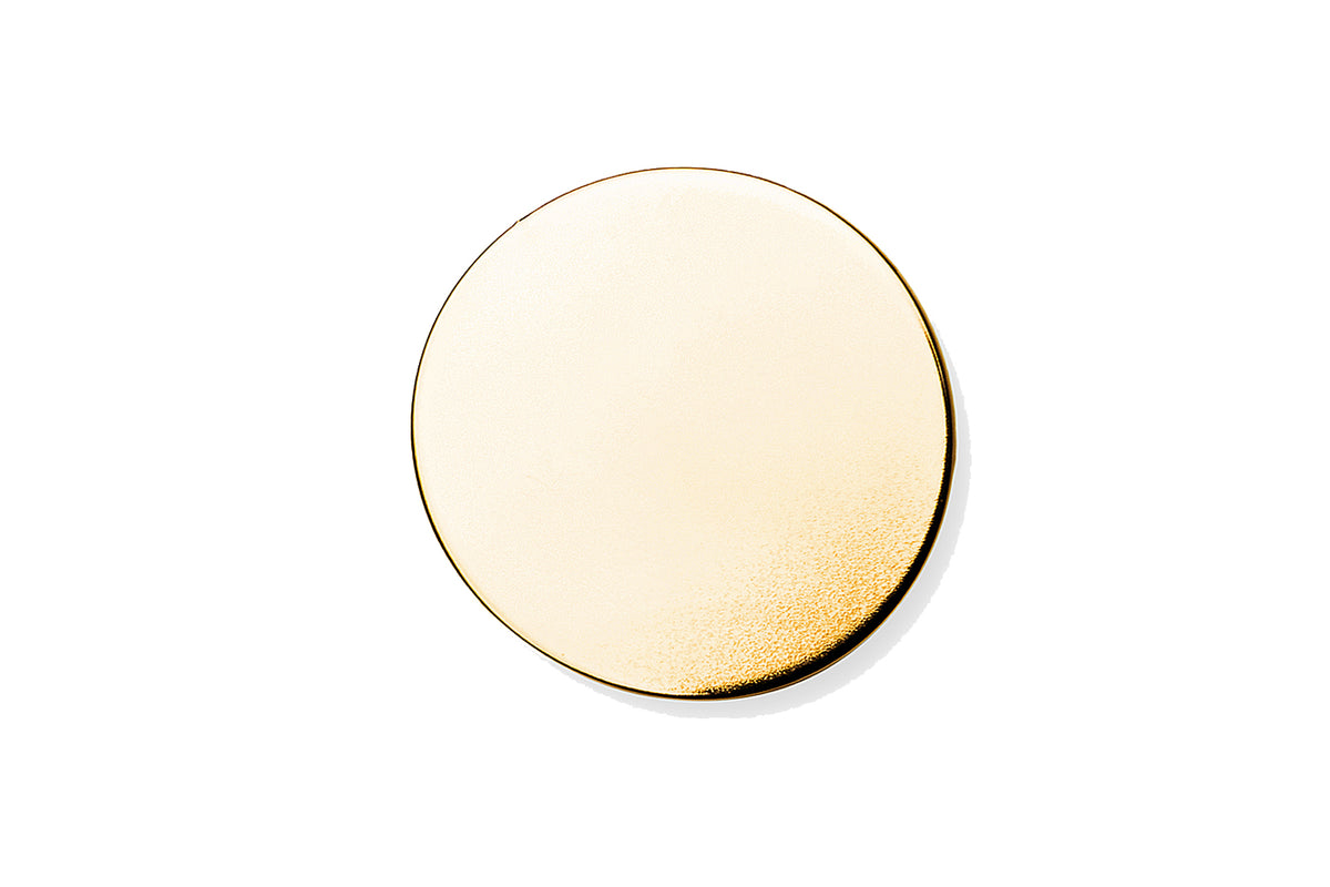 Pendientes Point XL baño de oro 24 ct brillo