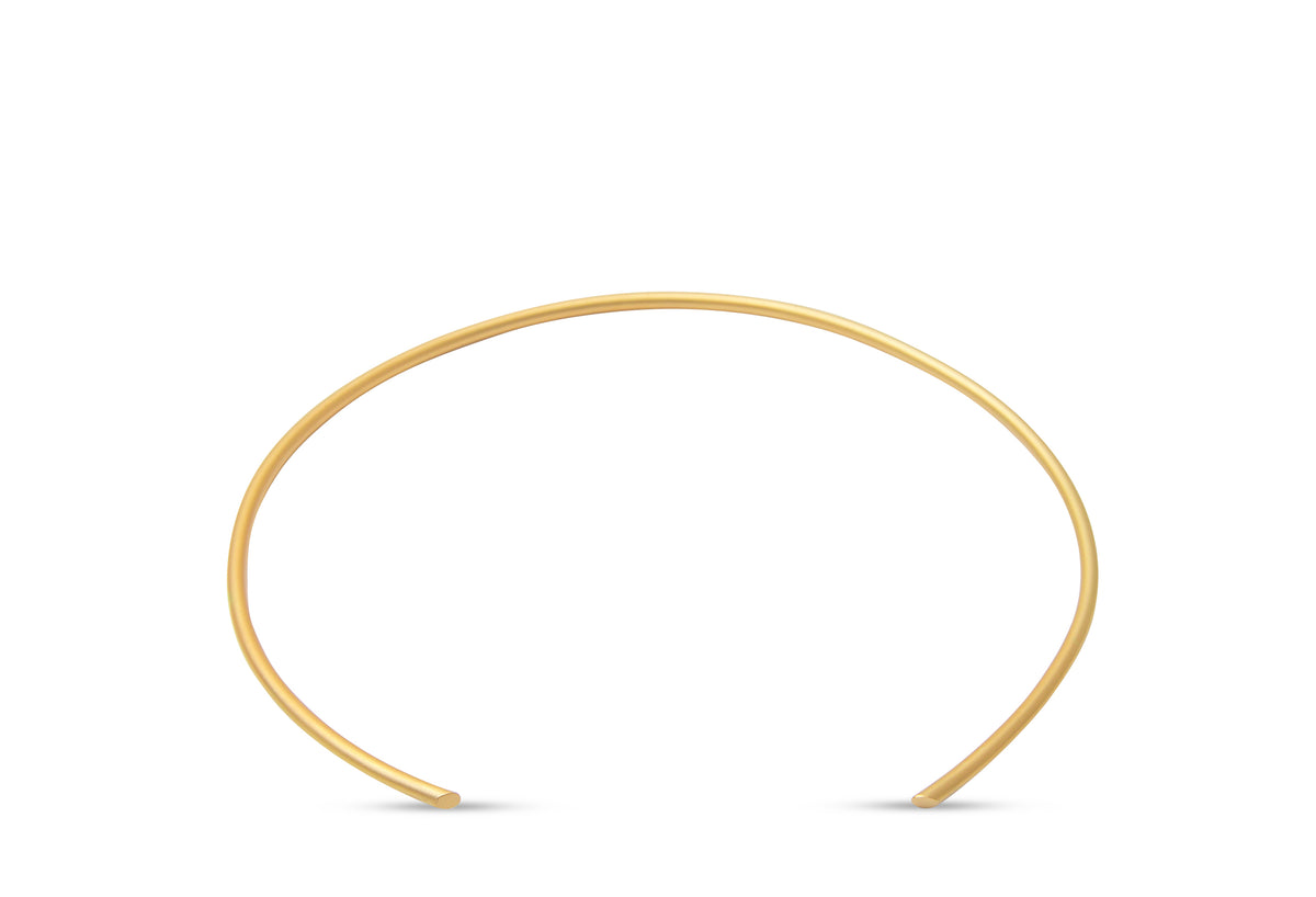 Pulsera Sumatra Sencilla flexible dorado brillo o mate