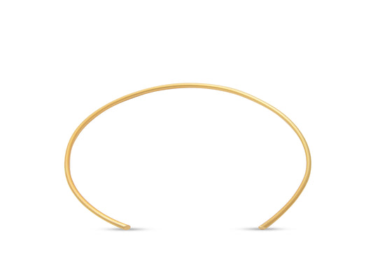 Pulsera Sumatra Sencilla flexible dorado brillo o mate