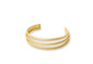 Pulsera Sumatra Triple dorado mate